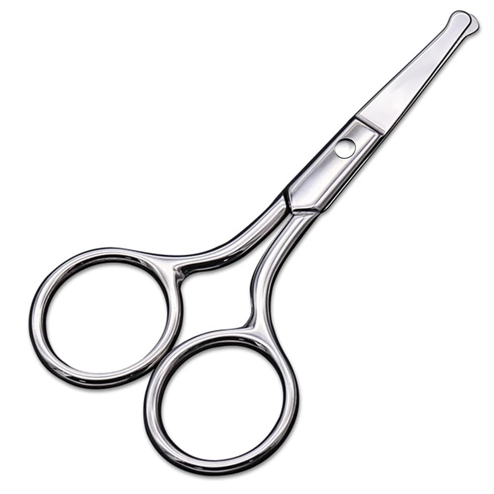 Yuvarlak Tip Tasarımı ile Küçük Scissors - Saç için Profesyonel Grooming, Eyelashes, Nose, Eyebrow Trimming, Mustache - Nasality Cav
