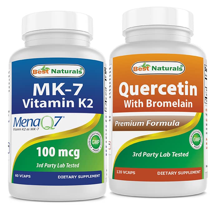 En İyi Doğallar MK-7 100 mcg & Quercetin with Bromelain
