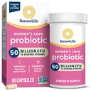 Yeni Yaşam Kadınları Probiyotik Capsules, 50 Milyar CFU Garantili, pH Dengesi, Vaginal, Urinary, Digestive and Immune Health(2), L. Rhamnos GG, Süt, Soy ve Gluten-Free, 60