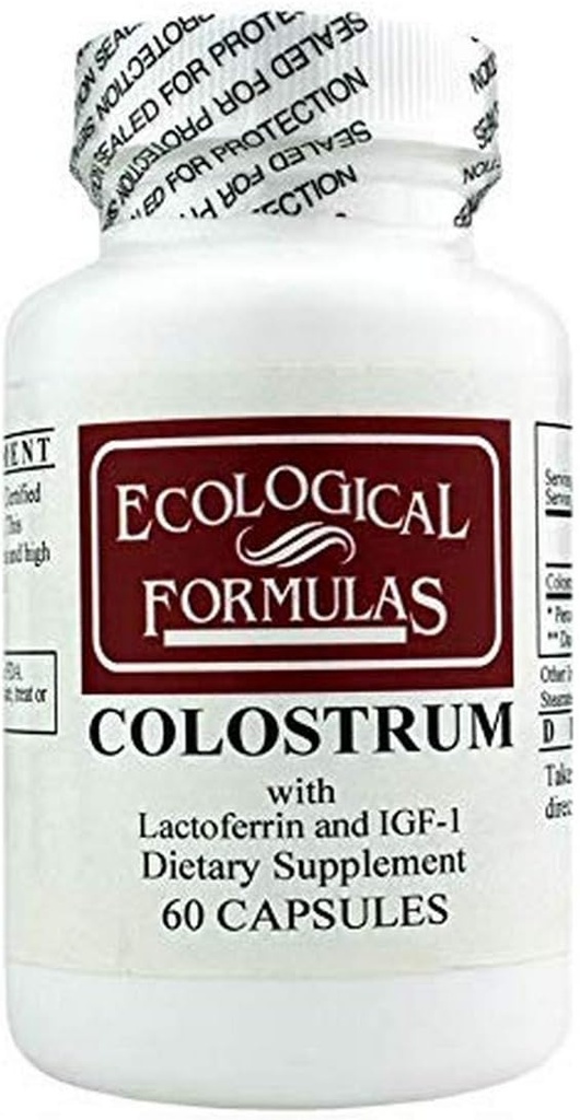 Οικολογικές Φόρμουλες Colostrum 300 Mg, White, 60 Count