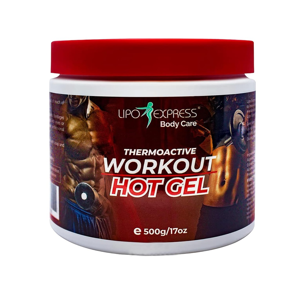 Workout Enhancing Fat Yan Hot Gel LipoExpress 17 Oz - En İyi Hot-Gel Cream Workouts ve Surface için mükemmel. Termoaktif Hot Gel - Ayrıca Kas Rahatlama ve Masaj için Büyük