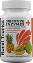 Royal Tropics Digestive Enzyme Supplements - Vegetarian Formula ile Green Papaya Mükemmel Gut Health Veggie 90 Capsules 500 mg