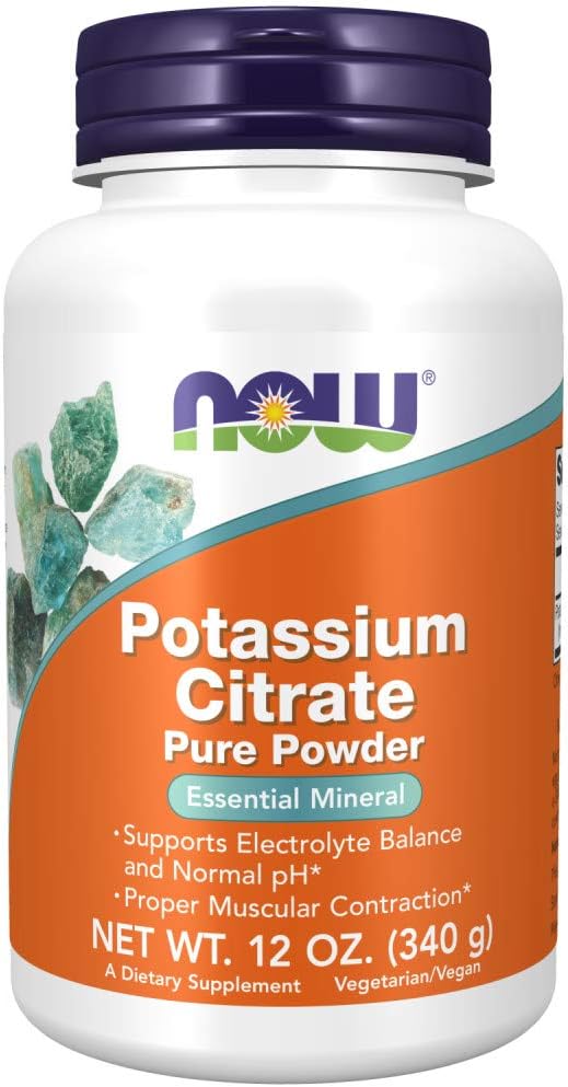 Şimdi Gıdalar Potasyum Citrate Toz 12 Ounce, 12.0 Ounce