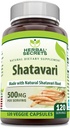 Herbal Sırları Shatavari Supplement | 500 Mg Per | 120 Veggie Capsules | Non-GMO | Gluten-Free | Made in USA