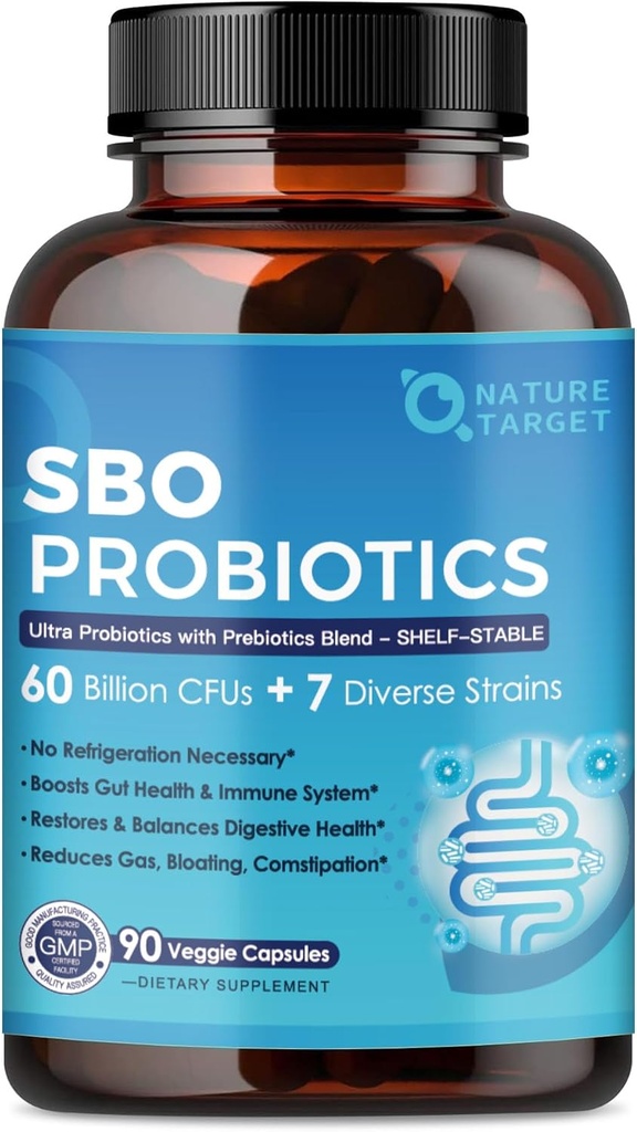 Women & Men Digestive Health,60 Milyar CFUs Spore Probiyotiks with Prebiyotiks for Immune, Gut Health, SBO Probiyotik Support Occasional Constipation, Gas & Bloating, 90 Veggie Capsules
