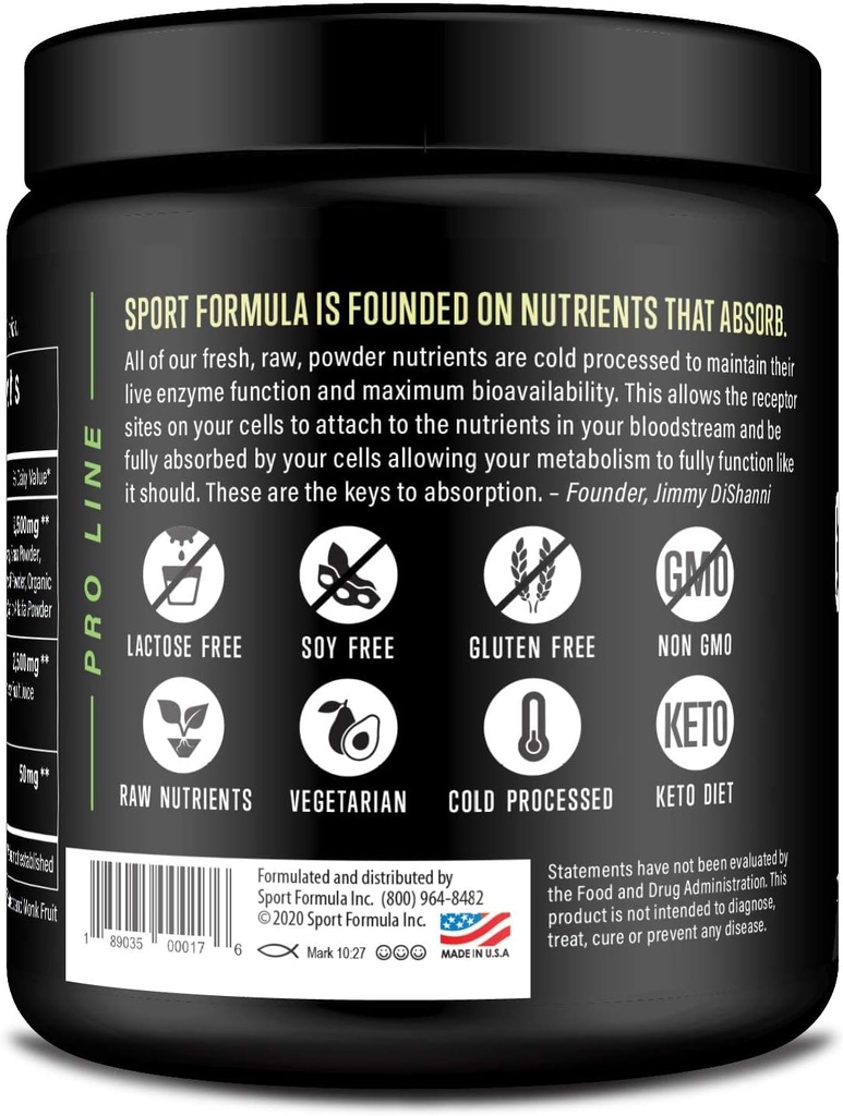 Organik Yeşiller Superfood Toz, Cold Pressed Vegan ve Keto Toz, Non-GMO, Low Calorie Daily Green Juice Toz Toz