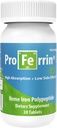 Proferrin ES- 10.5mg of high Absorbing Heme Iron Polypeptide. Made in The USA. 30 Tablets. Easy on The Gut. Not affected by Coffee, Calcium, or PPI's.