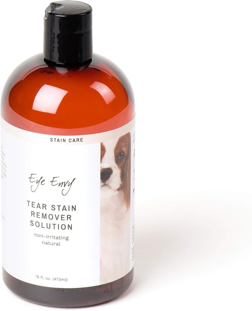 Eye Envy Tear Stain Donr Çözüm Köpekler için. 100% Doğal, Güvenli. Stains Nedenini Tedavi eder. AKC Breeders tarafından önerilen Vets, Tutrs, Groomers. Contains Colloidal Silver. 16 oz. Made in USA