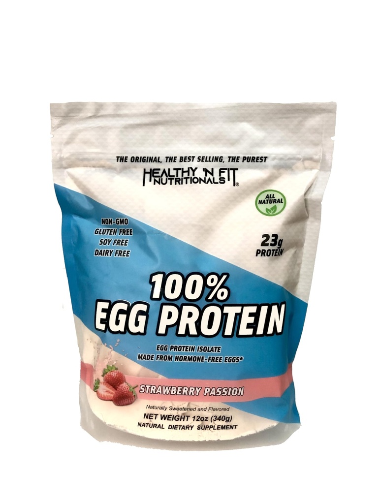 Sağlıklı ‘N Fit 100 Yüzde Yumurta Proteini, Strawberry Passion, 12 Ounce