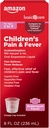   Basic Care Children's Pain and Fever Oral Suspension Liquid, Acetaminophen 160 mg per 5 mL, Bubblegum Flavor, 8 fl oz