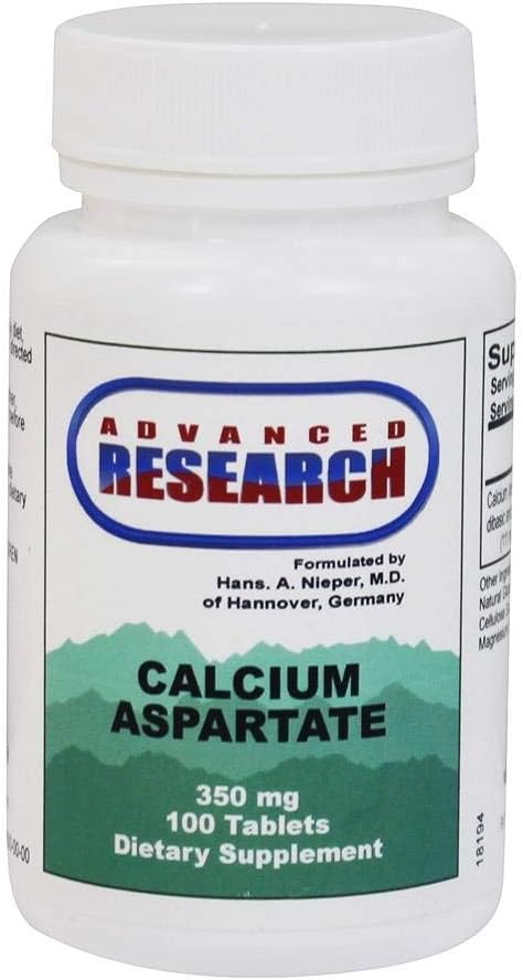 NCI Δρ Hans Nieper Ασπαρτικό Ασβέστιο δισκία, 350 Mg, 100 Count