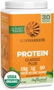 Vegan Organik Protein Toz Bitki bazlı | 5 Superfood Quinoa Chia Tohum Soy Ücretsiz Süt Ücretsiz Gluten Ücretsiz S Sentetik Ücretsiz NON-GMO | Unflavored 30 Hizmetler | Classic Plus by Sunwarrior
