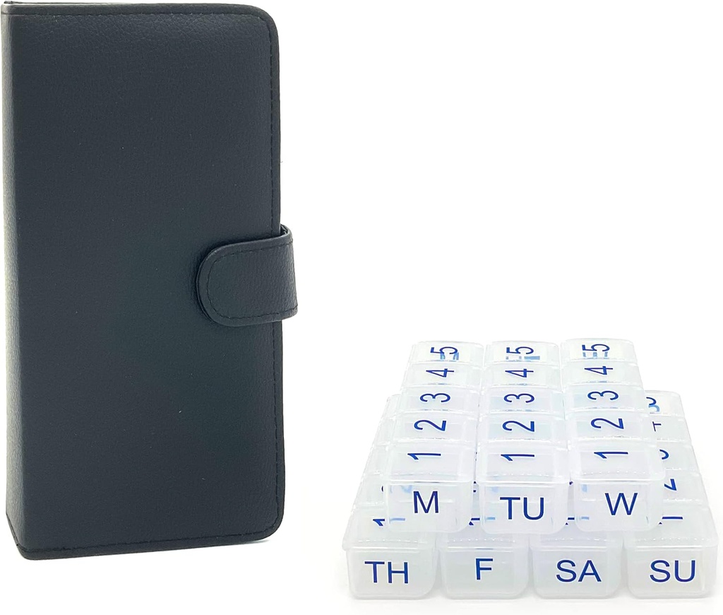 e-Pill 5 φορές μια ημέρα x 7 ημέρες συμπαγές εβδομαδιαία διοργανωτής χάπι, βιταμίνη και ιατρική κουτί χάπια - με διακριτική περίπτωση