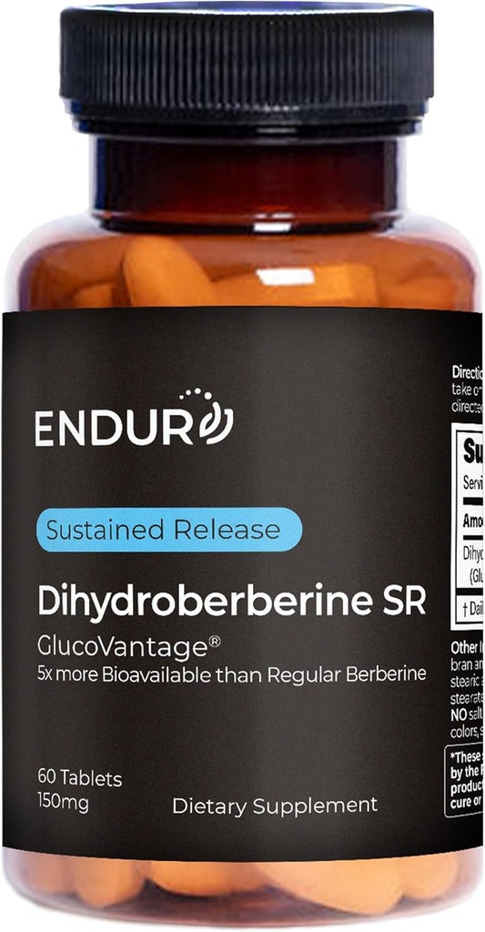 Endur Dihidrberin SR, Blood Sugar Health & Metabolism, Great for Kilo Management Support, Gluten Free, 150 mg (60 Tablet)