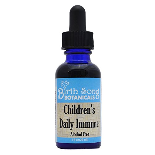 Doğum Song Botanicals Çocuk Organik Günlük Immune Herbal Tincture, Herbal Astragalus Supplement, 1oz Şişe