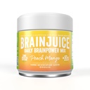 BeyinJuice Nootropics Brain Support Supplement, Gluten Free Toz for Energy and Focus, Drink Mix with L Theanine, Alpha GPC, Vitamin B, Organik Yeşil Çay Ekle Caffeine, Peach, 15 Hizmet