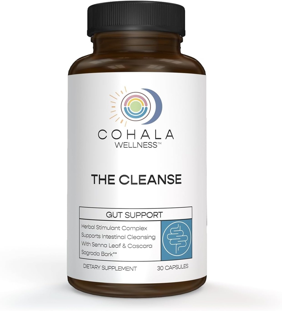 The Cleanse - 15 Gün Prebiyotiks Colon Cleanser & Detox Fiber Supplement Natural Laxatives MCT Oil Keto - 30 Capsules