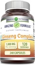 Amazing Formulas BTC Kompleksi - 1000 Mg Per Servis, Capsules (Non-GMO,Gluten Free) Sağlıklı Immune Sistemi - Destekler Enerji Üretimi - Boosts mental Alertness. (240 Count)