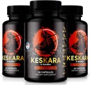 (3 Pack) Erkekler için Keskara Pills, Keskara Erkek Tamam, Premium Performans Desteği, Kas Büyüme ve Genel Sağlık için Doğal Formula, Resmi İncelemeler (180 Capsules)