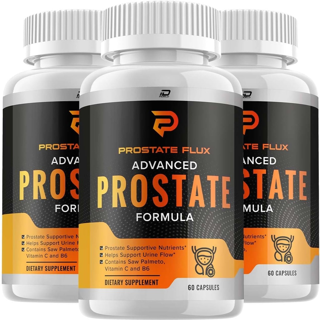 ProstateFlux Advanced Formula Κάψουλες, ProstateFlux Wellness Formula, Complete Support of Normal Bladder and Functions, Prostate Flux Reviews (3 συσκευασίες - 180 κάψουλες)