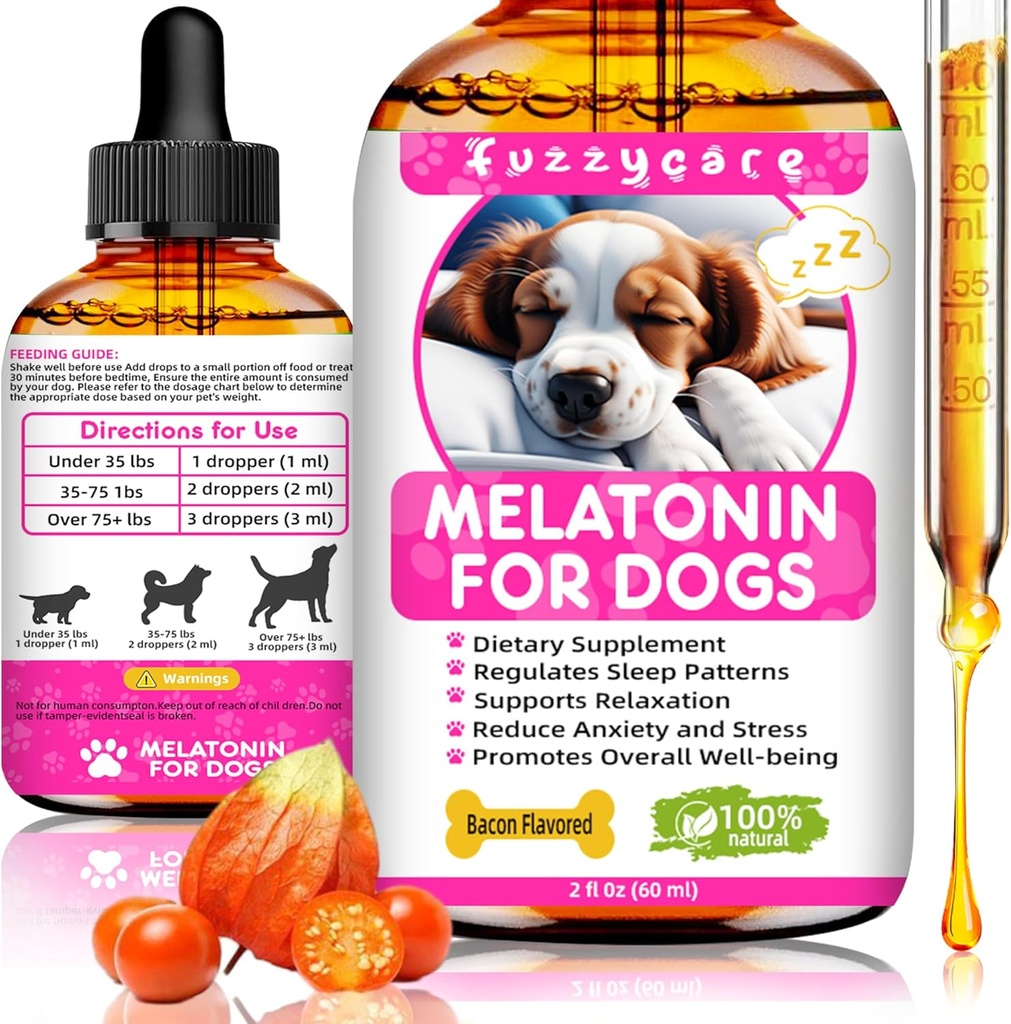 Köpekler için Melatonin, Anksiyete Relief Dog Melatonin, Sessiz Moments Calming Aid for Dogs Melatonin for Dogs and Cats, Dog Sleep help, Discover Relaxation & Deep Sleep General Well-Being