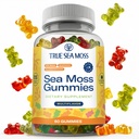 TrueSeaMosss Irish Sea Moss Gummies with Burdock Root & Bladderwrack – Yetişkinler ve Çocuklar için Vegan Formula – Non-GMO, Gelatin-Free, Fruit Flavor – Amerika'da Yapıldı – 60 Gummies