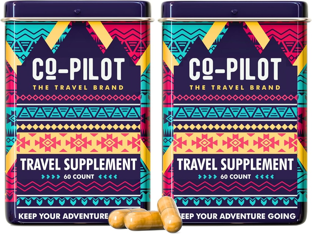 Συμπλήρωμα 2 Συσκευασία: Jet Lag Πρόληψη + Ashwagandha, Rhodiola, D3+ για την υποστήριξη του ανοσοποιητικού, την ενέργεια, Digestive Health 