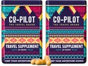 Tamam 2 Pack: Jet Lag Prevention + Ashwagandha, Rhodiola, D3+ for Immune Support, Energy, Digestive Health | Airplane Travel Essentials Multivitamin | Vegan | 120 Count