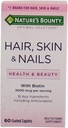Nature's Bounty Hair, Skin and Nails Caplets 60 ea ( Borc)