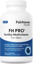 Fairhaven Health FH Pro for Men | Klinik olarak Studied Premium Prenatal Fertness Supplements | Erkek Ferttitude Supplements | Count and Mottitude Support Pre-Conception for Him | 180 Capsules