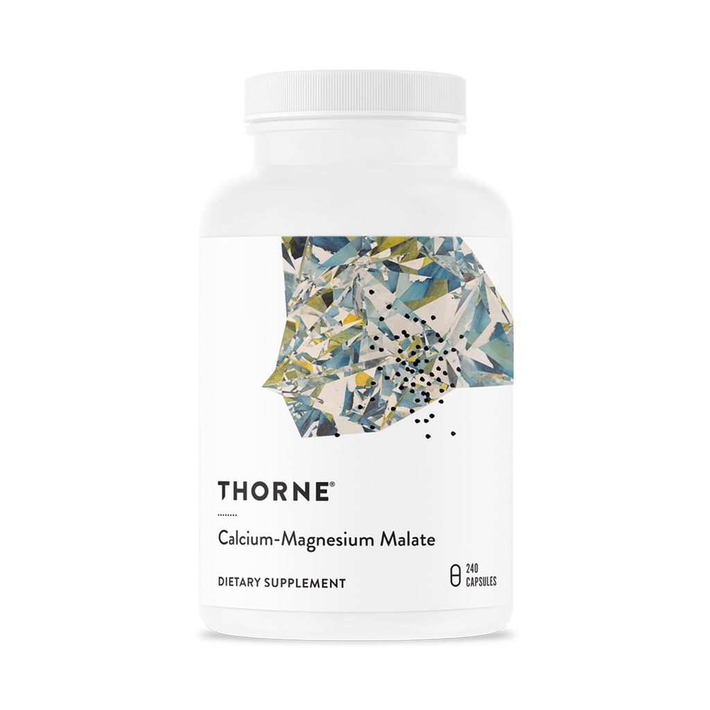 THORNE - Gıda-Magnesium Malate - Magnezyum & Food Supports Bone Health & Muscle Fatigue ile Gluten-Free Supplement* - 240 Capsules