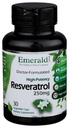 Emerald Labs Resveratrol - Συμπλήρωμα διατροφής με ρεσβερατρόλη για κυτταρική και καρδιοαγγειακή υποστήριξη - 30 κάψουλες λαχανικών