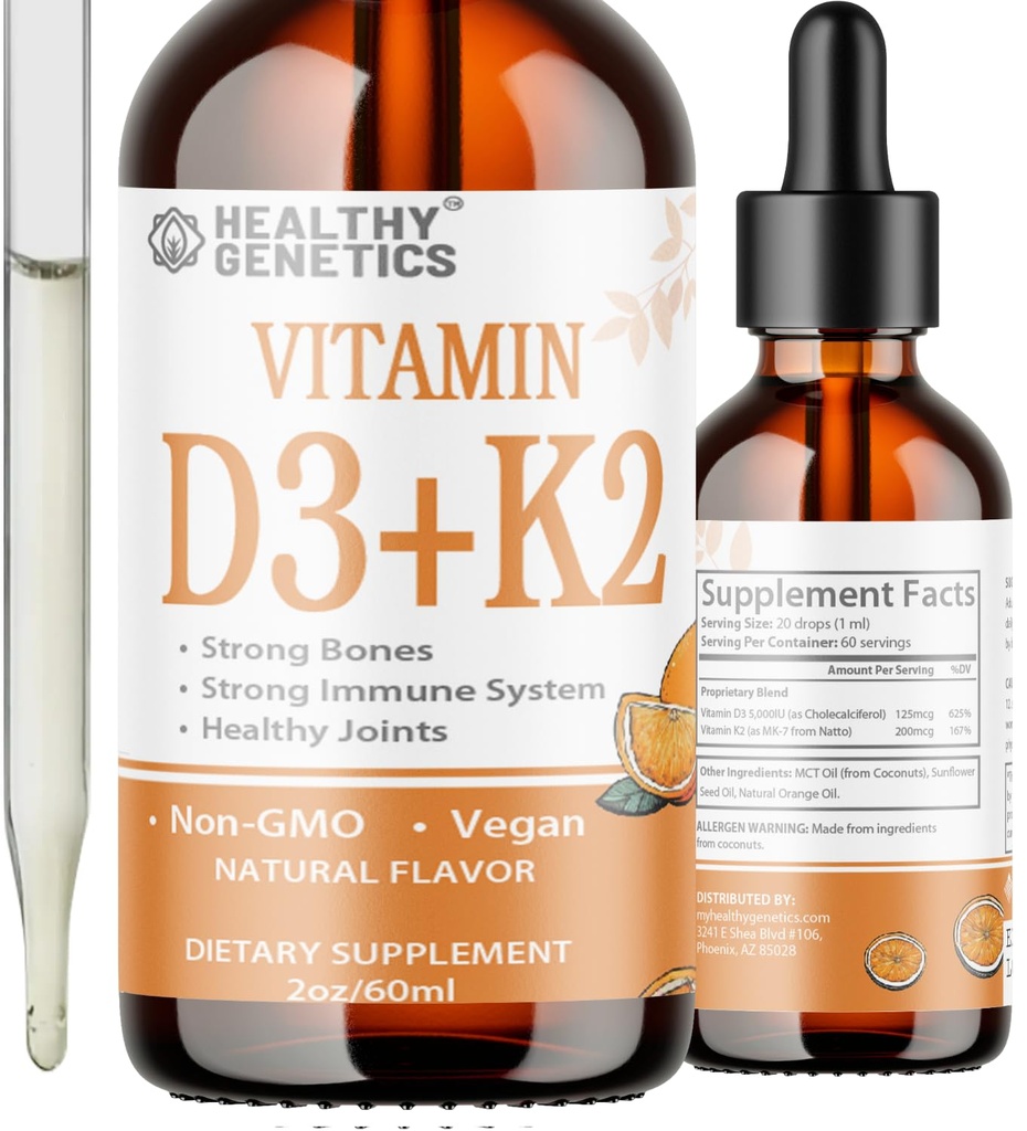 Υγρή βιταμίνη D3 K2 Plus Βιταμίνη K2 MK-7 