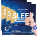 Wellamoon Original Sleep Patches for Yetişkinler Extra Strength | Sleep Patch with Melatonin & Valerian | Skin-Friendly & Cruelty-Free | Long-Lasting Night Comfort for Men & Women | Pack of 3 x 28 Patches