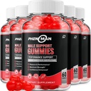 Phenoman για άνδρες Gummies – Pheno Man Max Performance, Phenoman Advanced Formula, Extra Strength Φυσικό συμπλήρωμα για την ανάπτυξη των μυών και τη συνολική υποστήριξη και σχόλια για την υγεία (5 Pack – 300 Gummies)