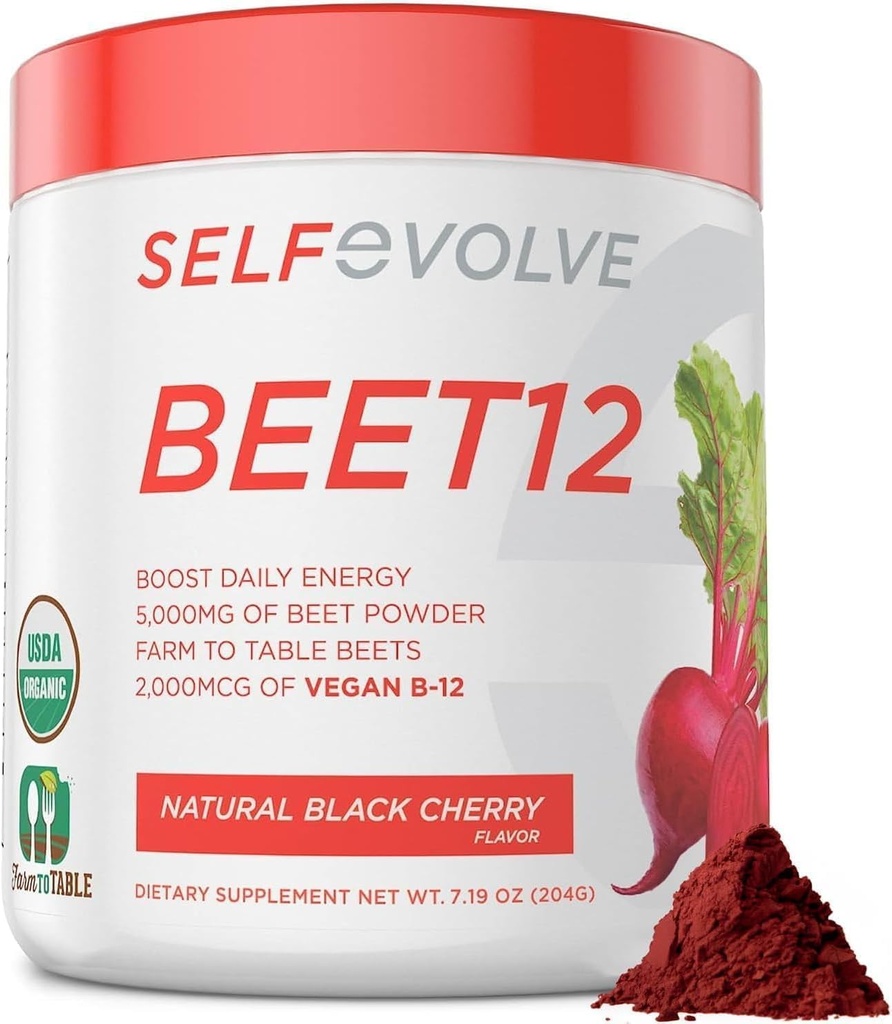 Arıt Kök Toz Organik 5000 mg B12 (Methylcobalamin) ve Doğal Siyah Cherry Flavor'daki Trace Mineralleri, 0g Eklenmiş Şeker - Vegan Diyet Supplement (30 Hizmetler)
