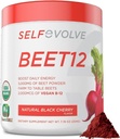 Arıt Kök Toz Organik 5000 mg B12 (Methylcobalamin) ve Doğal Siyah Cherry Flavor'daki Trace Mineralleri, 0g Eklenmiş Şeker - Vegan Diyet Supplement (30 Hizmetler)