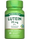 Doğanın Gerçek Lutein ve Zeaxanthin | 20 mg | 39 Softgels | Bilberry | Non-GMO & Gluten Free Supplement Supplement Supplement