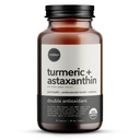 Organik Astaxanthin 12 mg Plus Turmeric 1500 mg, Black Pepper Extract, High Abors, Eye, Heart, Skin, Ortak, Vegan, Gluten-Free, Non-GMO, Double Antioksi, Turmeric Curcumin Supplement, 30-Days