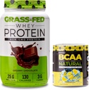 Nutrology Grass Fed Whey Protein Toz, Destekler Lean Muscle Recovery & Performans, Kremy Chocolate Flavor (28 hizmet) BCAA Natural, Lemonade Flavor (30 hizmet)