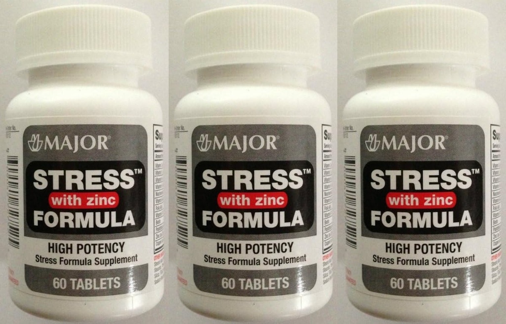 Çinko Stres Formula ile Çokvitamin - Diyetsel Tamam - 60 Tablet (3 Paket)