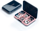 Daily Pill Organizer, Pill Box για Purse - Dtouayz Travel Pill Case, Συμπλήρωμα βιταμίνης και φαρμακευτικής θεραπείας Αδιάβροχος 6 Κάτοχος της Ιατρικής Διαμερίσματος, Εβδομαδιαία Μεγάλο Δοχείο Χάπια