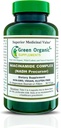 Green Organic Supplements Niacinamid, Niacin, NAD, NADH, High Absorbable, Non-GMO, Gluten-Free (Single)