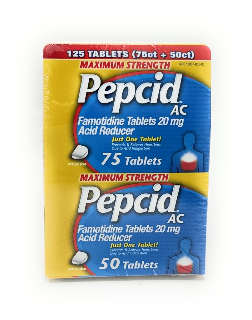Peppid AC Acid Reducer Μέγιστη Περιεκτικότητα - 125 δισκία