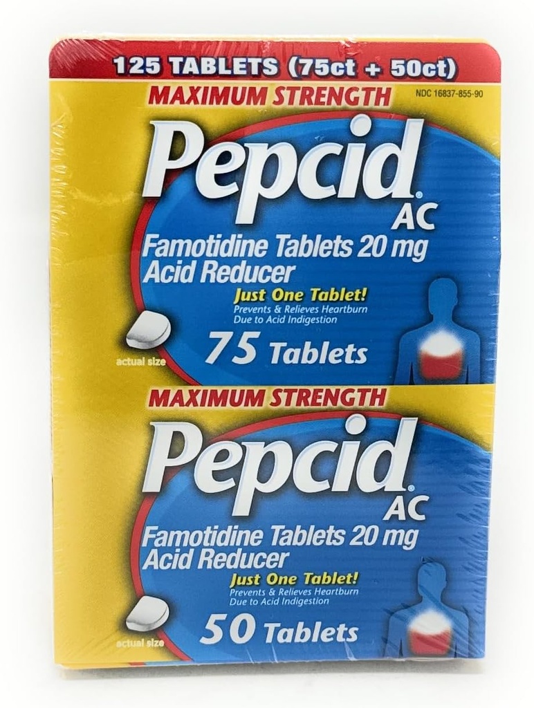 Peppid AC Acid Reducer Μέγιστη Περιεκτικότητα - 125 δισκία