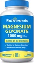 Magnezyum Glycinate Beslenme Diyeti 1000 mg% 100 Chelated for maximum Abxia Non-GMO Gluten Free 90 Veggie Capsules