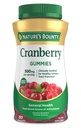 Nature's Bounty Cranberry Gummies, Urinary Tract Support, 500 mg, Cran-Raspberry Flavor, 150 Ctt