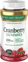 Nature's Bounty Cranberry Gummies, Urinary Tract Support, 500 mg, Cran-Raspberry Flavor, 150 Ctt