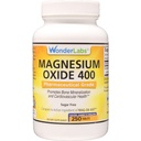 Wonder Labs Μαγνήσιο Οξείδιο 400, 483mg Φαρμακευτικού Βαθμού Οξειδίου Μαγνησίου** Σύγκριση με MAG- OX 400 ® - 250 δισκία