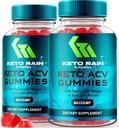 NutraRize ( Ağırlık kaybı için 2 Keto Rain ACV Gummies, Resmi KetoRain Keto+ACV Gummy, All-Doğal Apple Cider Vinegar for Digestion Support, Premium and Easy to Chew Gomitas (120 Gummies)